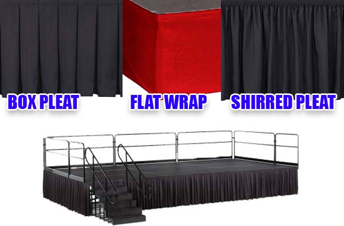 Bar, Counter Skirt & Table Skirt 37" to 42" Tall