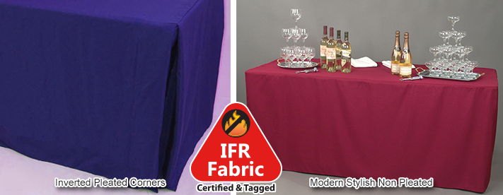 Fire Retardant Fitted Tablecloths Fire Retardant Fitted Tablecloths