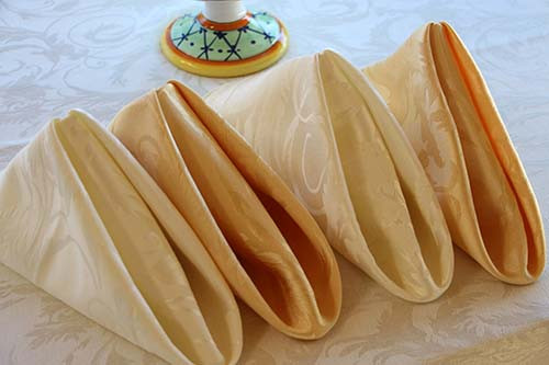 Dozen Melrose Damask Napkins 17" x 17"