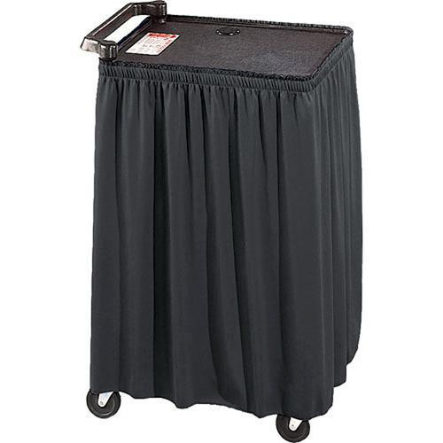 30" x 84" AV Cart Skirt Non Pleated Or Shirred 