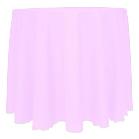 Light Pink 114" Round Majestic Tablecloth