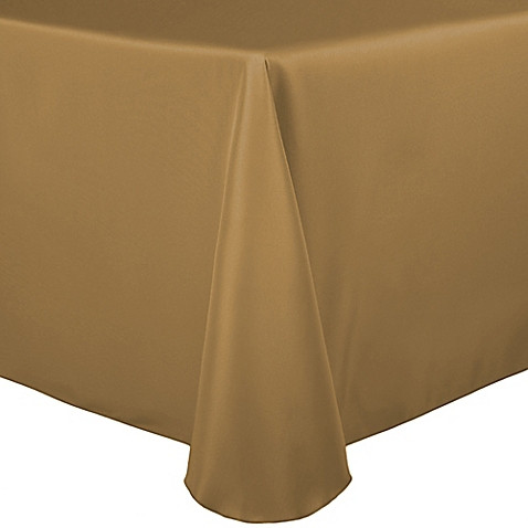 Toast 54" x 54" Poly Premier Tablecloth 