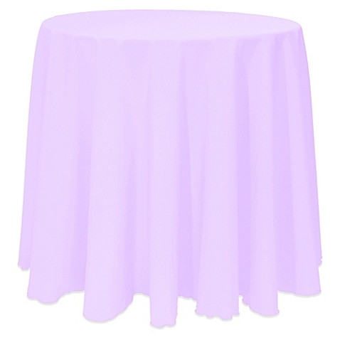 Lilac 132" Round Poly Premier Tablecloth