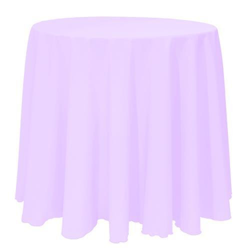 Lilac 90" Round Poly Premier Tablecloth