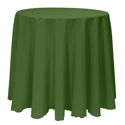 Moss 90" Round Poly Premier Tablecloth 