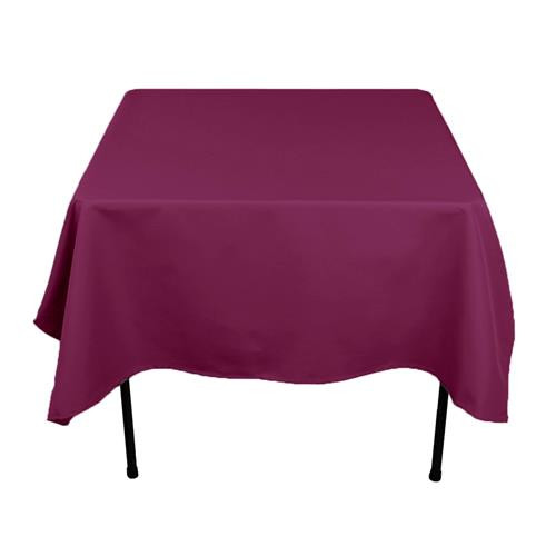 Magenta 72" x 72" Poly Premier Tablecloth  