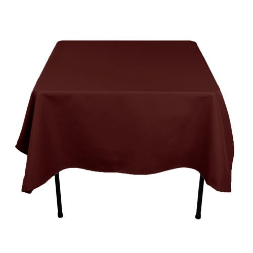 Burgundy 72" x 72" Poly Premier Tablecloth 