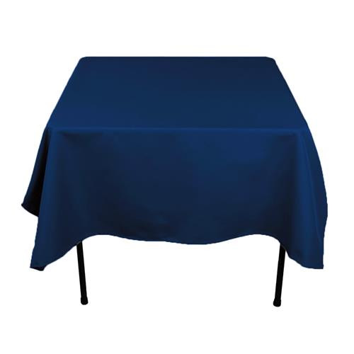 Navy 54" x 54" Poly Premier Tablecloth 