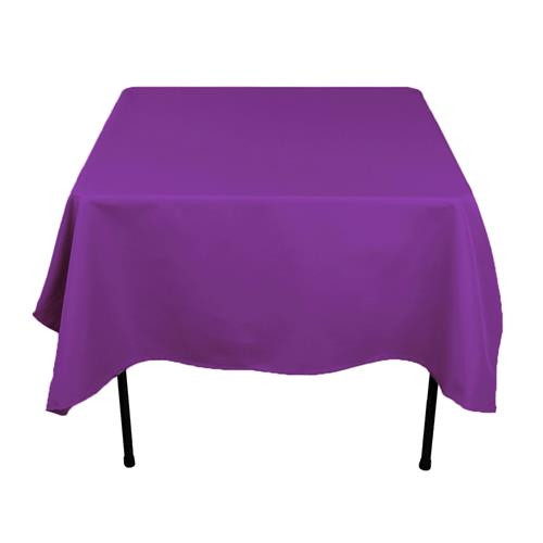 Plum 72" x 72" Poly Premier Tablecloth 