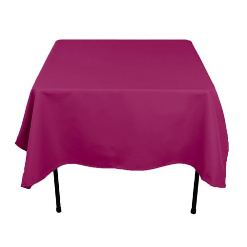 Raspberry 72" x 72" Poly Premier Tablecloth 