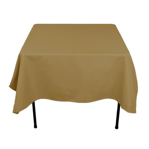 Toast 72" x 72" Poly Premier Tablecloth