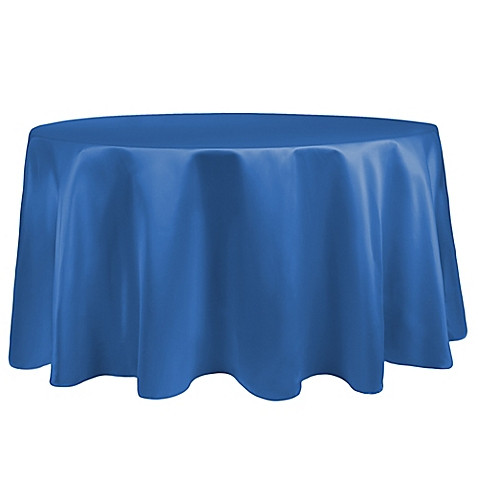 Cobalt 90" x 90" Square Duchess Tablecloth 