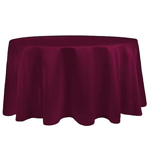 Burgundy 120" Round Duchess Tablecloth