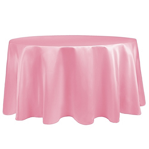 Peppermint Pink 120" Round Duchess Tablecloth