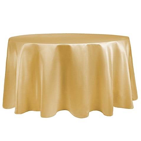 Wheat 120" Round Duchess Tablecloth 