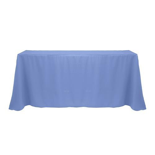 Periwinkle 90" x 132" Poly Premier Tablecloth  