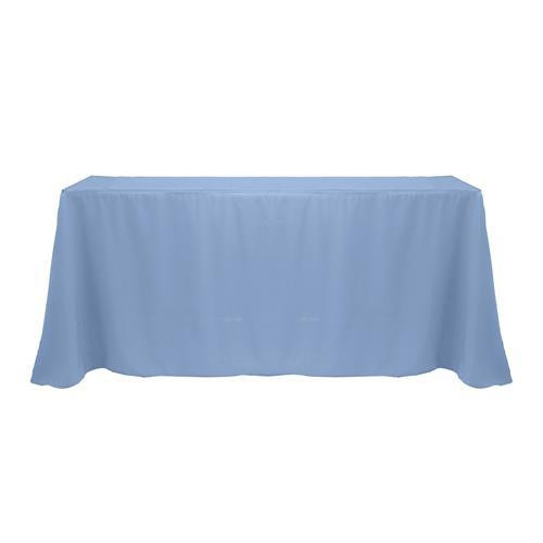 Slate 90" x 132" Poly Premier Tablecloth 