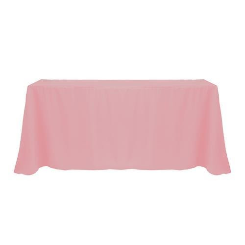 Dusty Rose 90" x 156" Poly Premier Tablecloth 