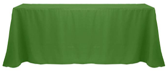 Moss 90" x 156" Poly Premier Tablecloth