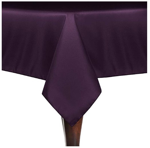 Aubergine 90" x 90" Poly Premier Tablecloth 