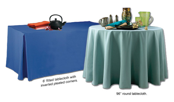 30" x 72" x 29" Liquid Repellent Fitted Tablecloth