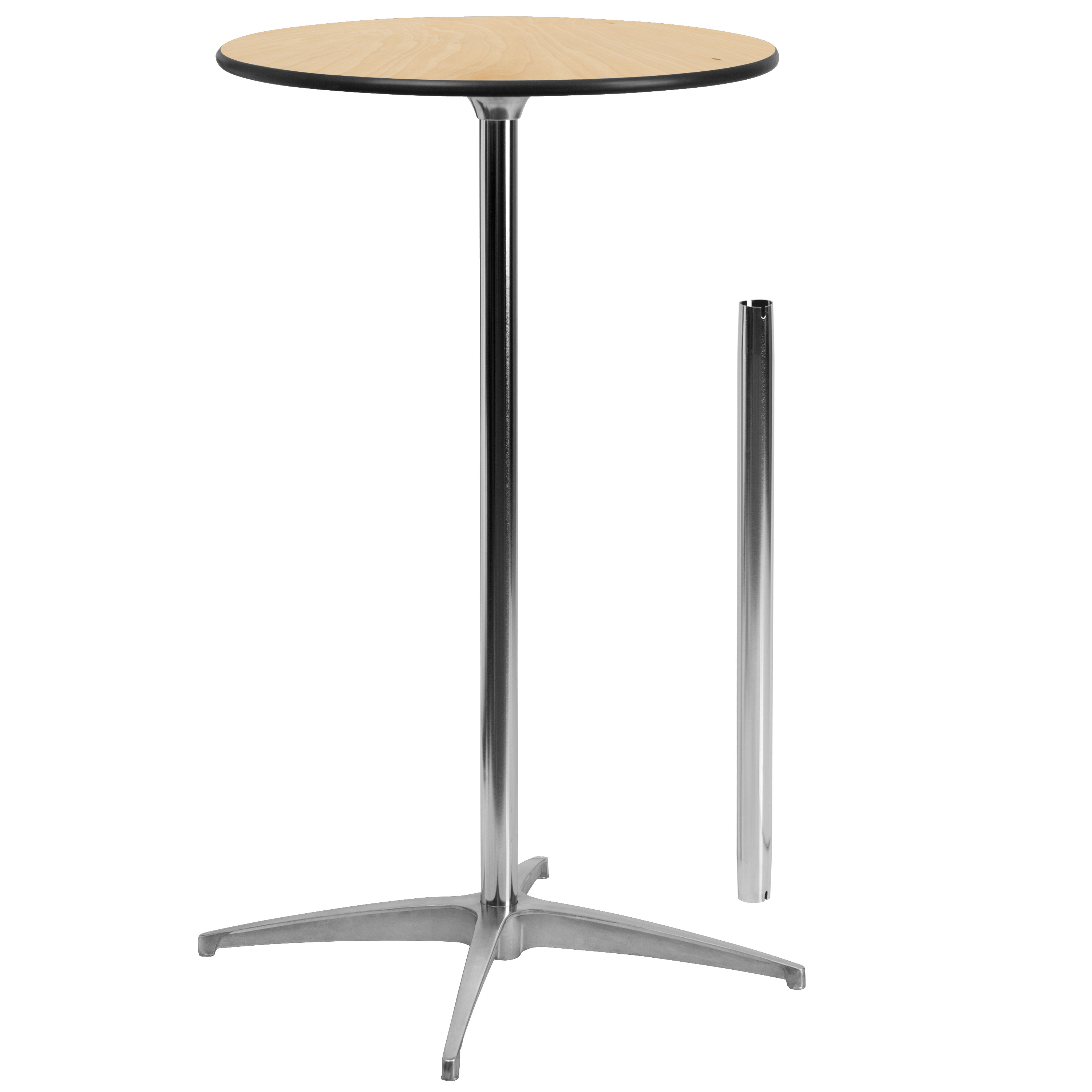 24" Round Cocktail Table with 30'' and 42'' Height OUT OF STOCK