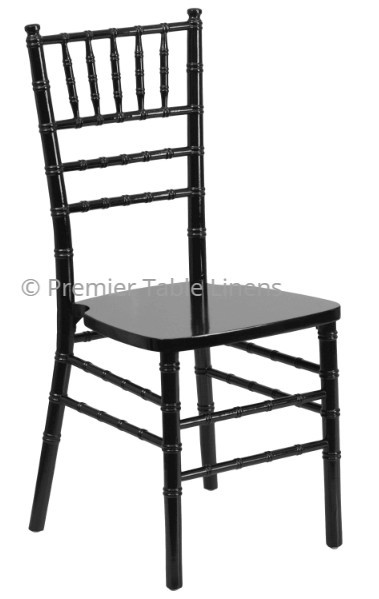 Hercules Premium Black Wood Chiavari Chair 