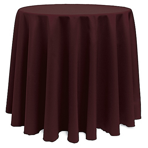 Burgundy 132" Round Majestic Tablecloth