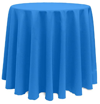 Colbalt 132" Round Poly Premier Tablecloth