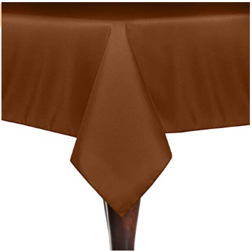 Copper 54" x 54" Poly Premier Tablecloth 