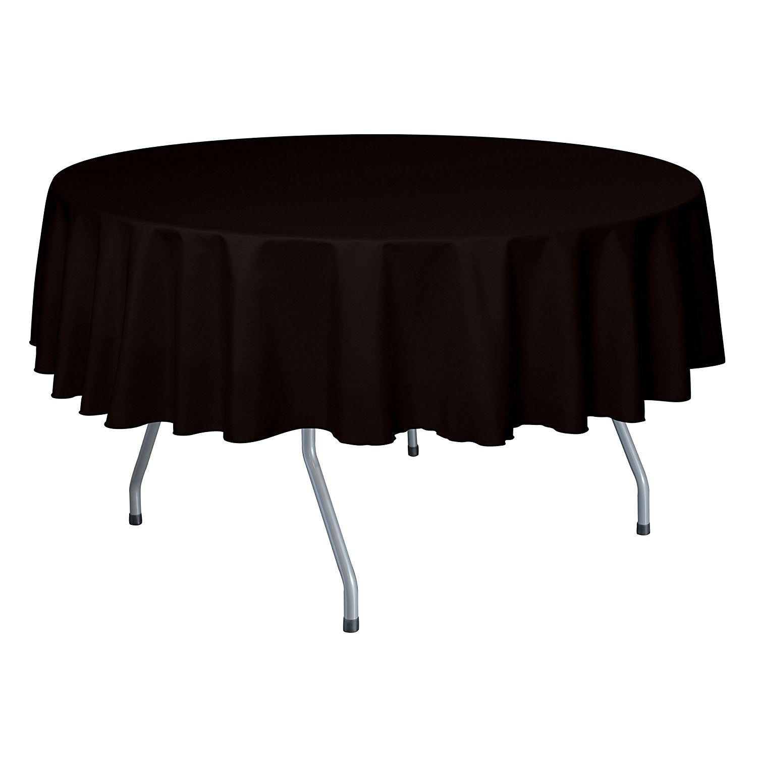 Espresso 120" Round Poly Premier Tablecloth