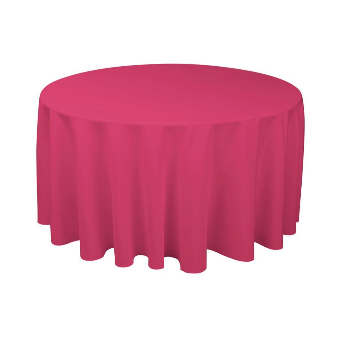 Magenta 120" Round Poly Premier Tablecloth