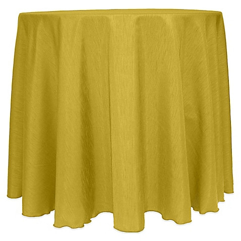 Gold 90" Round Majestic Tablecloth