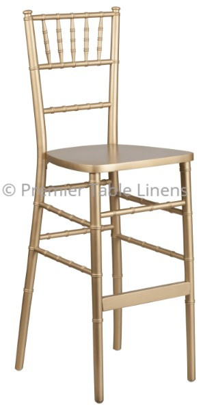 Hercules Gold Wood Chiavari Bar Stool