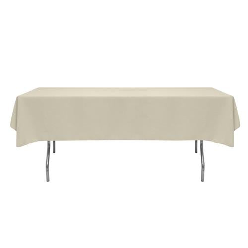 Ivory 90" x 132" Havana Collection Tablecloth 