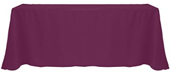 Magenta 90" x 156" Poly Premier Tablecloth