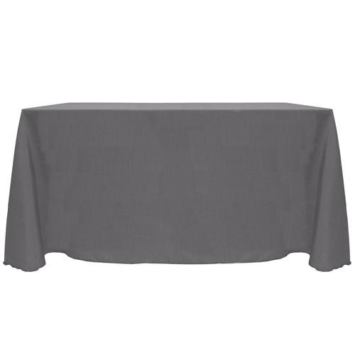 Charcoal 90" x 132" Majestic Tablecloth 