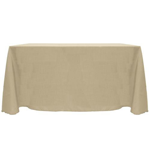 Tan 90" x 132" Majestic Tablecloth 