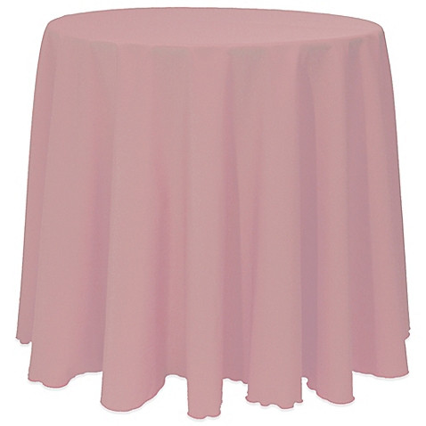 Mauve 120" Round Poly Premier Tablecloth