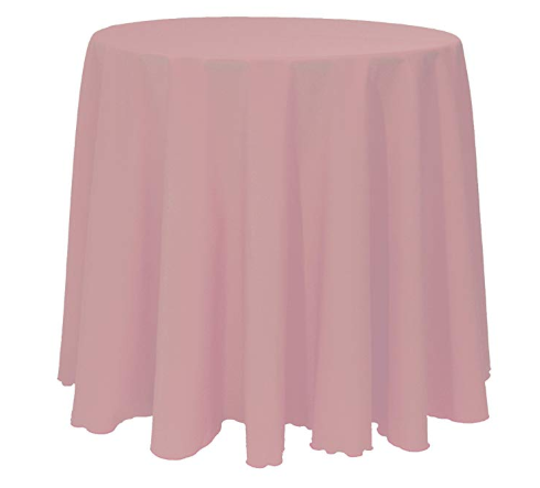 Mauve 108" Round Poly Premier Tablecloth 