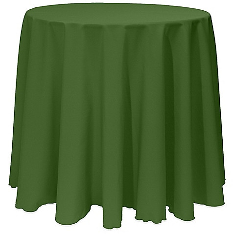 Moss 120" Round Poly Premier Tablecloth