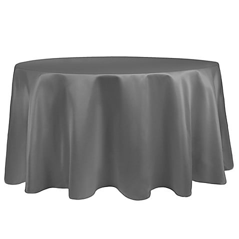 Pewter 90" x 90" Square Duchess Tablecloth 