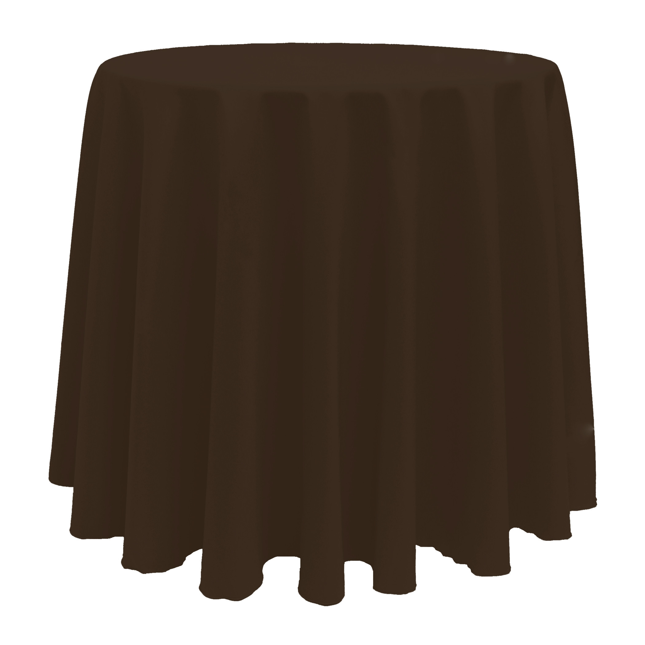 Chocolate 90" x 132" Poly Premier Tablecloth 