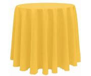 Goldenrod 120" Round Poly Premier Tablecloth