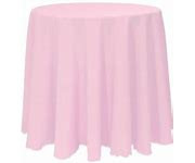 Light Pink 108" Round Poly Premier Tablecloth