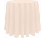 Ice Peach 120" Round Poly Premier Tablecloth