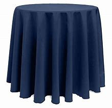 Midnight 132" Round Poly Premier Tablecloth