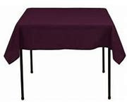 Aubergine 54" x 54" Poly Premier Tablecloth 