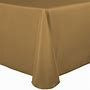 Toast 90" x 156" Poly Premier Tablecloth