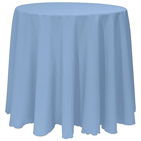 Slate 132" Round Poly Premier Tablecloth